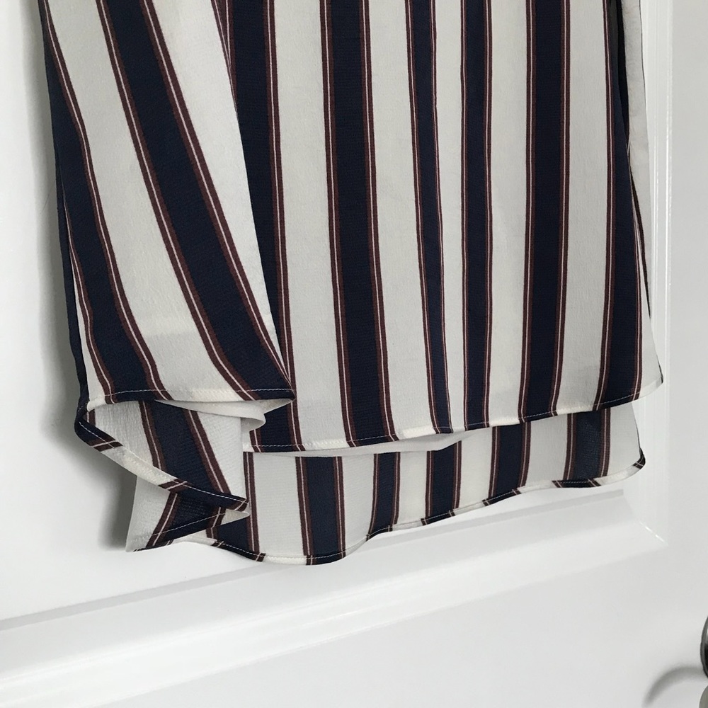 Express navy, maroon and white striped camisole